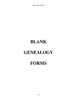 Genealogy Family History Questionnaire