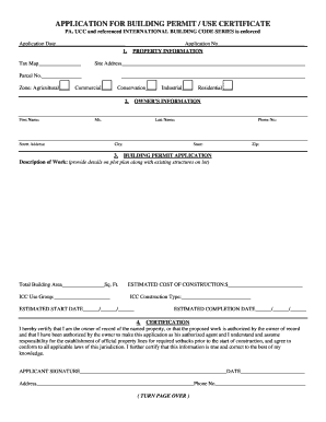 Building Permit Application