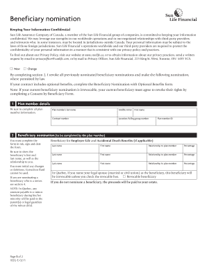 Beneficiary Nomination Form