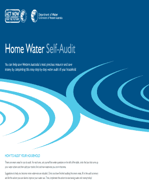 Household Water Audit Form