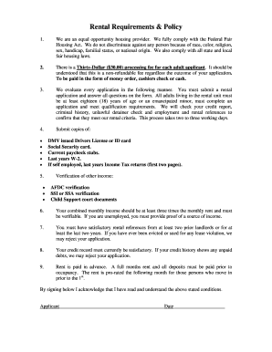 California Rental Application Form