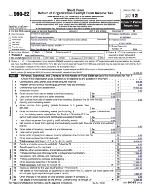 Form 990-EZ 2012