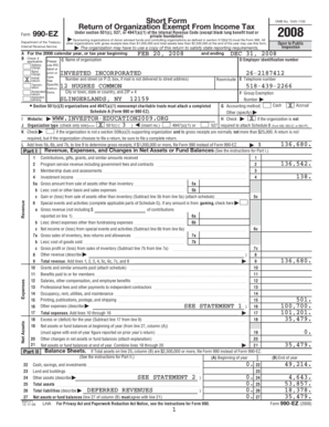 Form 990-EZ 2008