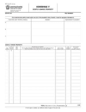 Inheritance Tax Return for Jointly-Owned Property