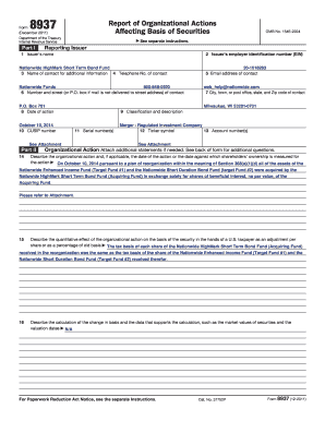 Form 8937 Report
