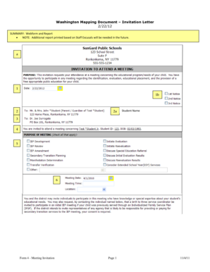 Washington Mapping Document Invitation Letter 22212