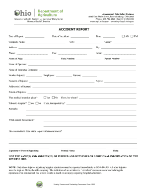 Accident Report Form