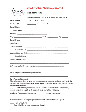 Student Media Festival Application