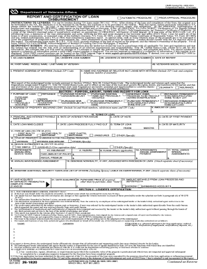 VA Form 26-1820 Report and Certification of Loan Disbursement