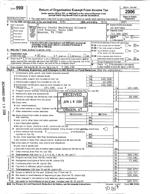 Form 990 Return of Organization Exempt From Income Tax
