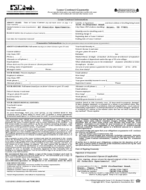 Lease Contract Guaranty