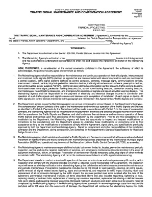 THIS TRAFFIC SIGNAL MAINTENANCE AND COMPENSATION AGREEMENT - www2 dot state fl