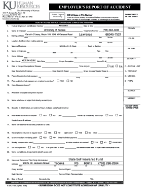 Kansas Employer's Report of Accident