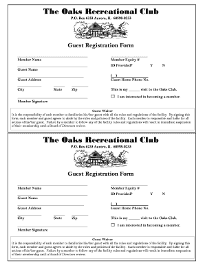 Guest Registration Form