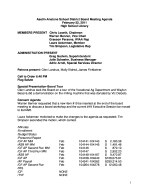 MEMBERS PRESENT Chris Loseth, Chairman - aasd wednet
