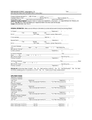 Rental Application Form
