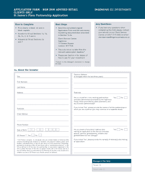 UK EIS Investment Application Form