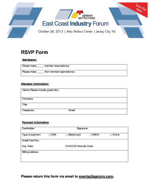 Event RSVP Form