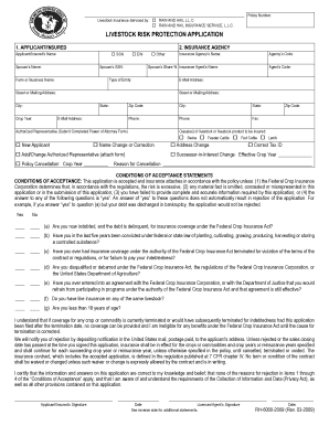 Livestock Risk Protection Application