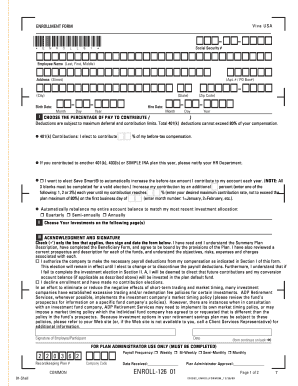 Viva USA 401(k) Enrollment Form