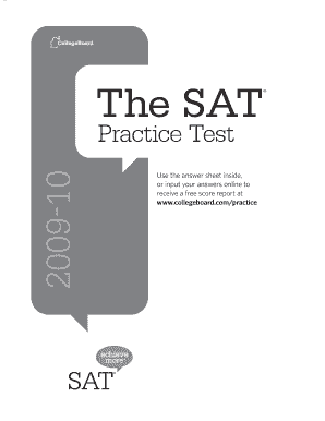 SAT Practice Test Form
