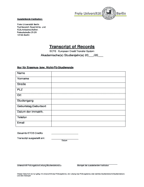 Transcript of Records