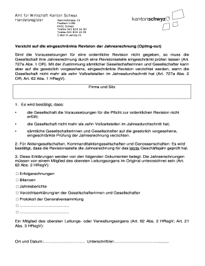 Verzicht auf die eingeschränkte Revision der Jahresrechnung