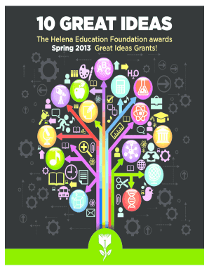 10 GREAT IDEAS - Helena Education Foundation - hefmt