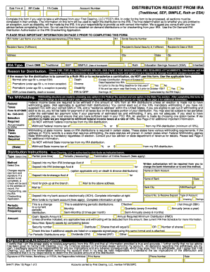 IRA Distribution Request Form