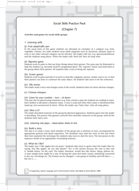 Social Skills Practice Pack