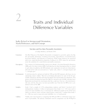 Big-Five Personality Inventory