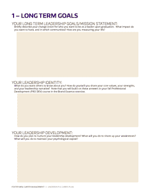 MBA Leadership and Career Plan