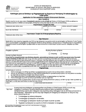 Washington Non-Assistance Support Enforcement Application