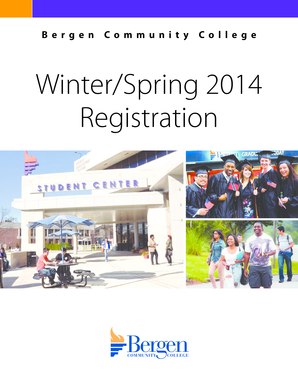 Bergen Community College Registration Form