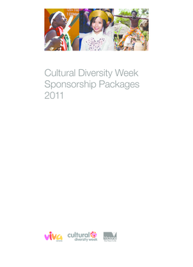 Cultural Diversity Week Sponsorship Packages 2011 - multicultural vic gov