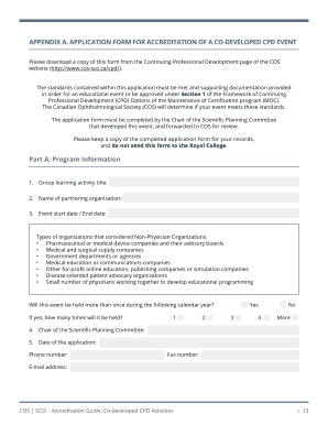 Fillable Online cos-sco ACCREDITATION GUIDE - COS Fax Email Print ...