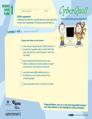 Internet Safety Pledge
