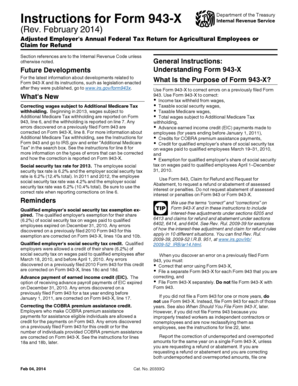 Form 943-X Adjusted Employer's Annual Federal Tax Return
