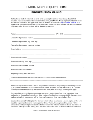 Enrollment request bformb - University of Virginia School of Law - law virginia