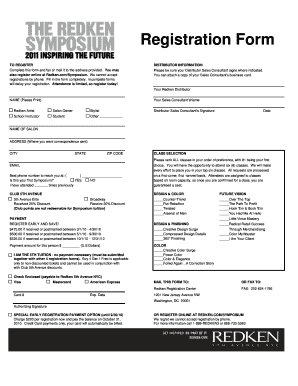 Redken Distributor Registration Form