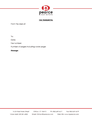 Fax Transmittal Form