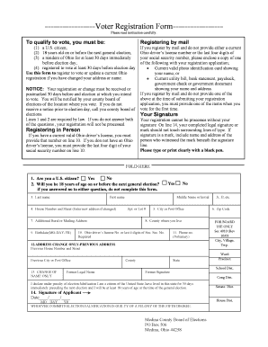 Ohio Voter Registration Form