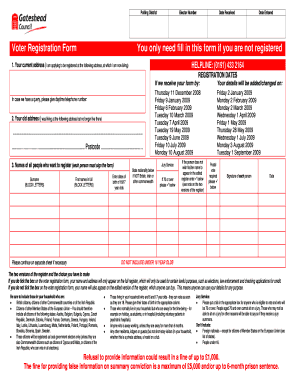 Voter Registration Form