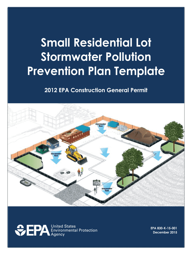 Fillable Online cooncreekwd Small Lot SWPPP Template FIRST DRAFT
