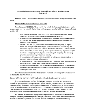 Florida Health Care Surrogate Designation Form