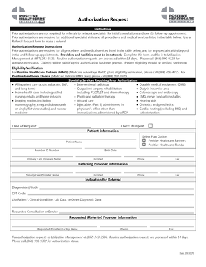 Authorization Request Form