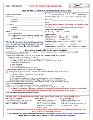 UW Exception Form