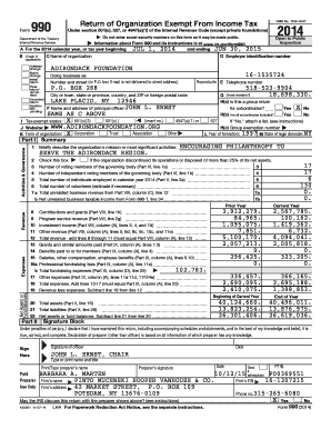 Form 990 Return of Organization Exempt From Income Tax