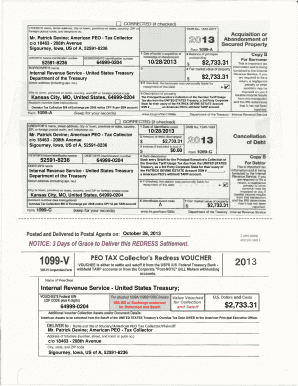 IRS Form 1099-A and 1099-C