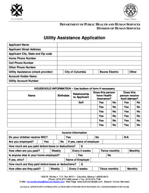Utility Assistance Application